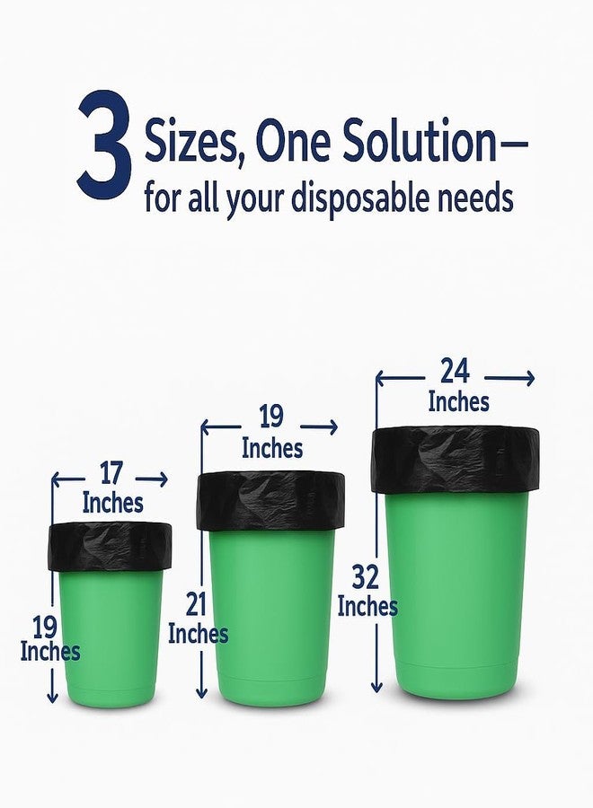 Zipouch Compostable Garbage Dustbin CoverSmall Size (17x19), 45 Bags (3 Boxes) | Dustbin Liners| Trash Bags| Kitchen Bags|Black - Color, 45 Pieces - Image 4